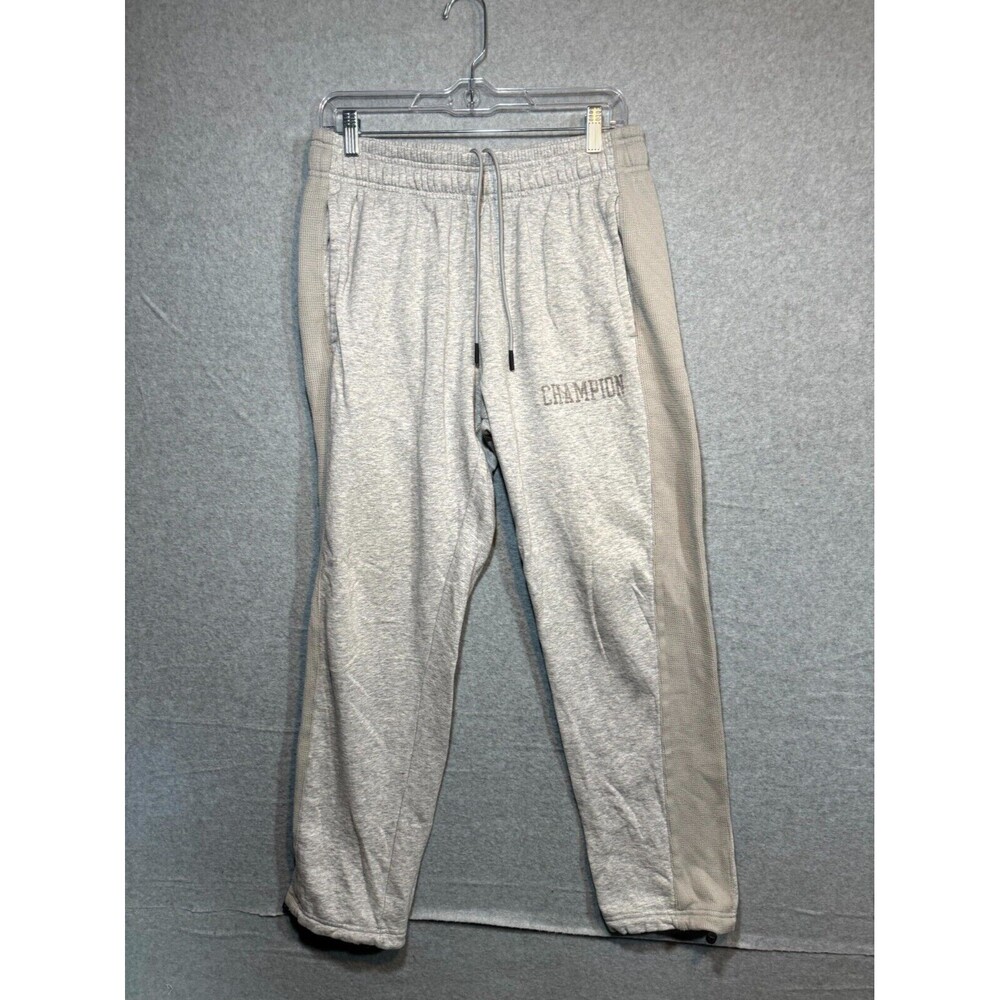 Champion Waffle Thermal Logo Loungewear Jogger Sweatpant Women's‎ Medium Gray